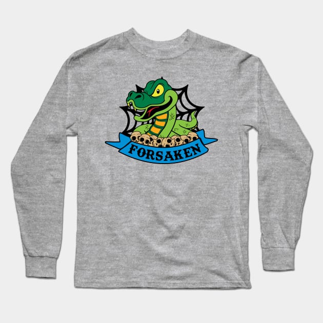 Forsaken Snake Tattoo Long Sleeve T-Shirt by Vault Emporium